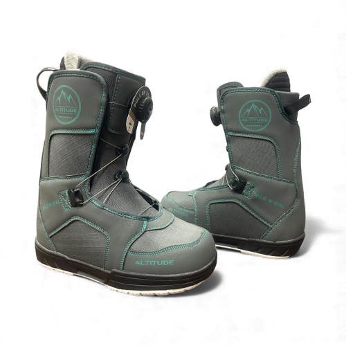 WOMEN'S ALTITUDE "WILD W DIAL" SNOWBOARD BOOTS (GREY/TEAL) SIZES: 6-9