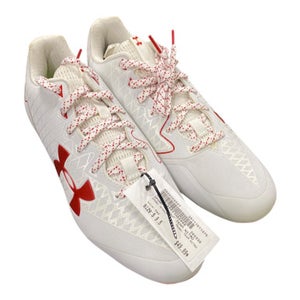 Used Under Armour TEAM NITRO Adult FB Cleats Red Senior 9.5 11375-S000369597