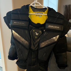 Large Bauer Shadow Goalie Chest Protector Pro Stock (Used)