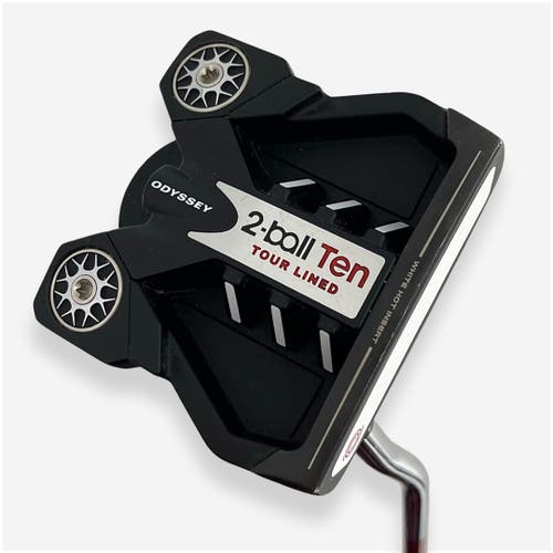 Odyssey 2-Ball Ten Tour Lined Red Putter Right Handed Steel Shaft 35”