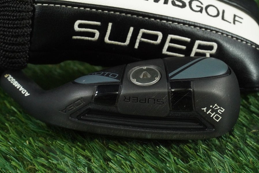 ADAMS IDEA SUPER PROTO 24 4 HYBRID IRON 4H DIAMANA STIFF FLEX RH & HEADCOVER