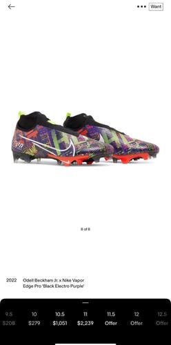 Nike Vapor Edge Pro x Odell Beckham Jr ‘Black Electro Purple’