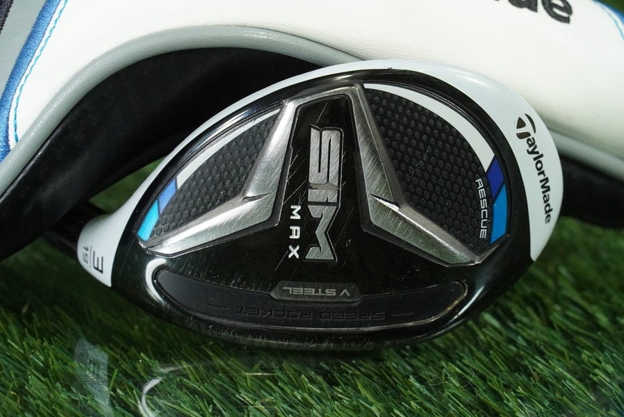 TAYLORMADE SIM MAX RESCUE 19 3 HYBRID IRON 3H REGULAR FLEX RH WITH HEADCOVER