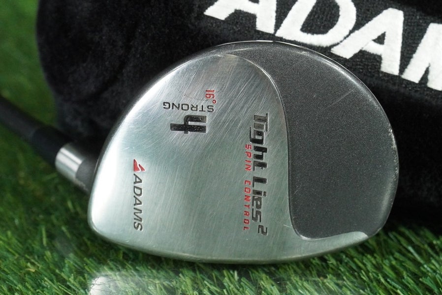 ADAMS TIGHT LIES 2 STRONG 16 4 WOOD FAIRWAY GRAPHITE RH WITH COVER & NEW GRIP!