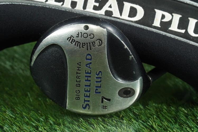 CALLAWAY BIG BERTHA STEELHEAD PLUS #7 WOOD FAIRWAY REGULAR LH + HEADCOVER