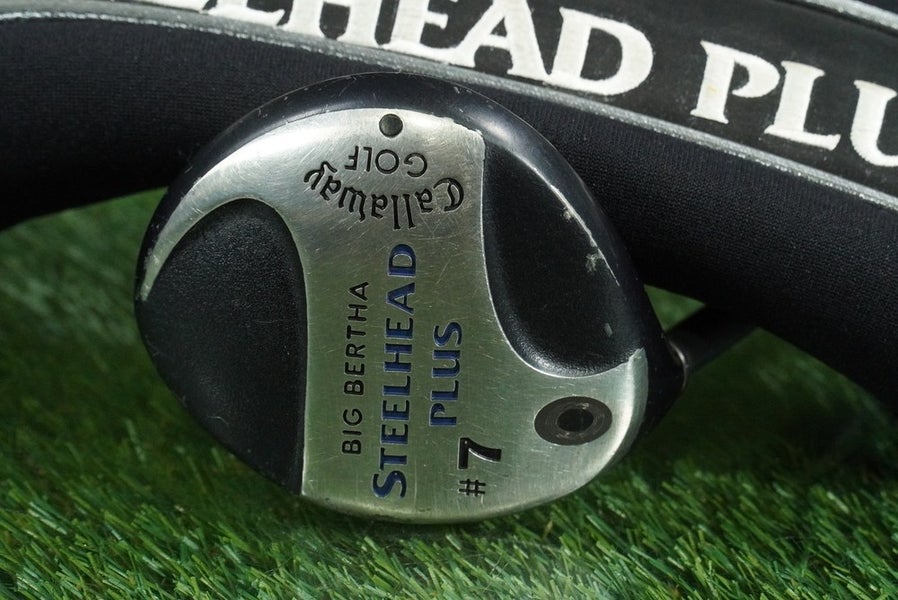 CALLAWAY BIG BERTHA STEELHEAD PLUS #7 WOOD FAIRWAY REGULAR LH + HEADCOVER
