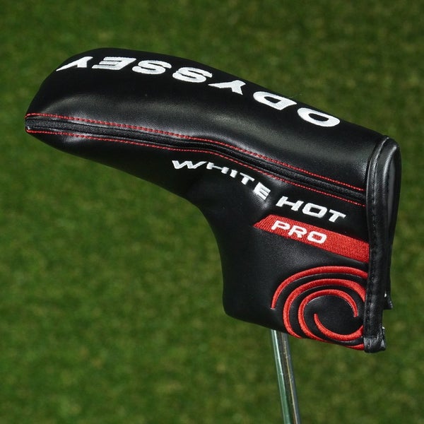 ODYSSEY WHITE HOT PRO BLADE PUTTER HEADCOVER BLACK / WHITE / RED ~ LOOK!!
