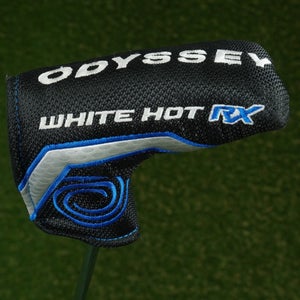 ODYSSEY WHITE HOT RX BLADE PUTTER HEADCOVER BLACK / WHITE / BLUE ~ LOOK!!