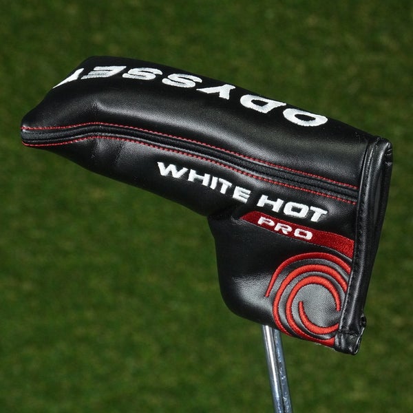 ODYSSEY WHITE HOT PRO BLADE PUTTER HEADCOVER BLACK / WHITE / RED ~ LOOK!!