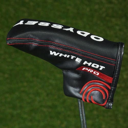 ODYSSEY WHITE HOT PRO BLADE PUTTER HEADCOVER BLACK / WHITE / RED ~ LOOK!!