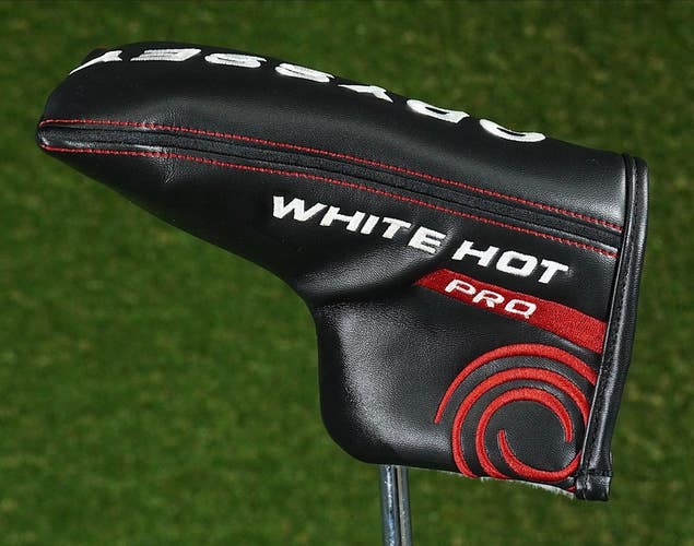 ODYSSEY WHITE HOT PRO BLADE PUTTER HEADCOVER BLACK / WHITE / RED ~ LOOK!!