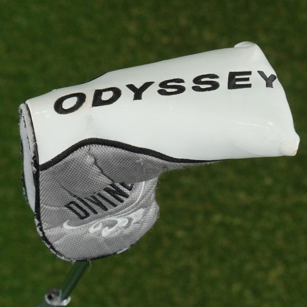 ODYSSEY DIVINE BLADE PUTTER HEADCOVER WOMEN'S LADIES WHITE / GRAY / BLACK