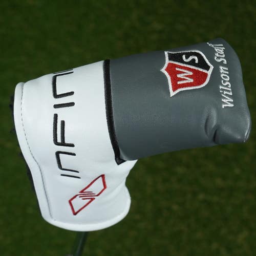 WILSON STAFF INFINITE BLADE PUTTER HEADCOVER WHITE / GRAY ~ LOOK!!