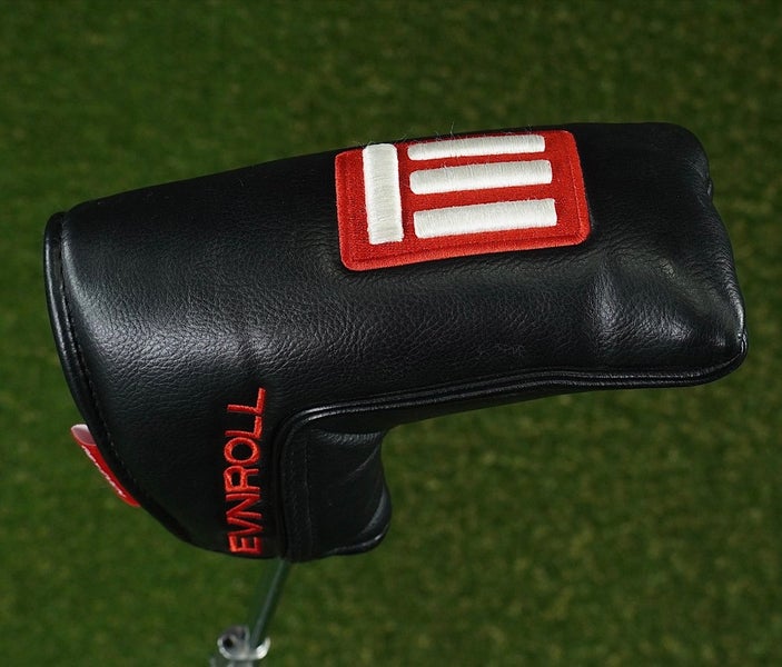 EVNROLL BLADE PUTTER HEADCOVER BLACK / RED / WHITE ~ LOOK!!