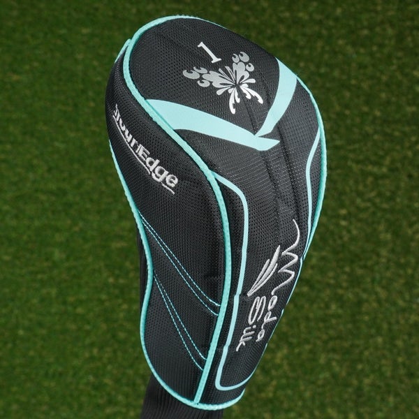 TOUR EDGE MODA SILK DRIVER HEADCOVER WOMEN'S LADIES BLACK / BLUE ~ LOOK!!