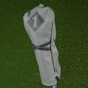 IZZO LEATHER DRIVER HEADCOVER GRAY / BLACK ~ LOOK!!
