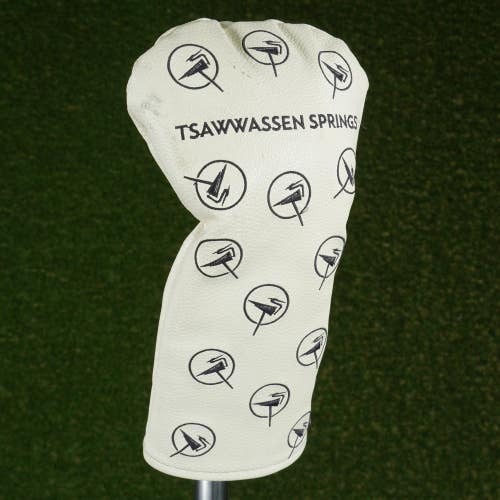 MXM GOLF TSAWWASSEN SPRINGS DRIVER HEADCOVER WHITE / BLACK ~ LOOK!!