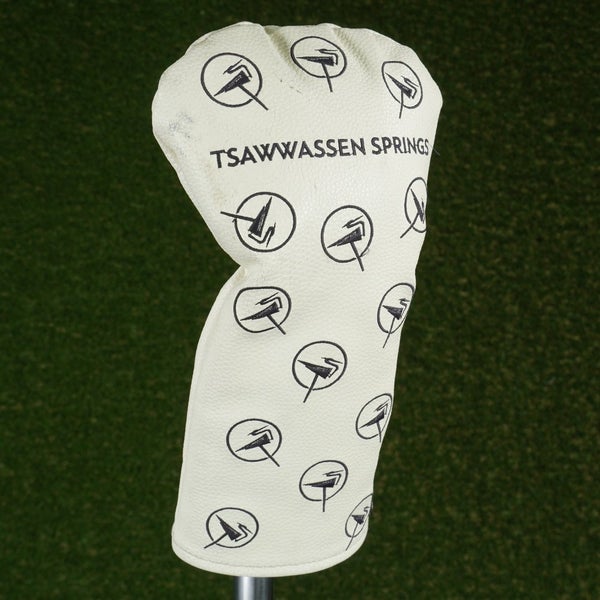 MXM GOLF TSAWWASSEN SPRINGS DRIVER HEADCOVER WHITE / BLACK ~ LOOK!!