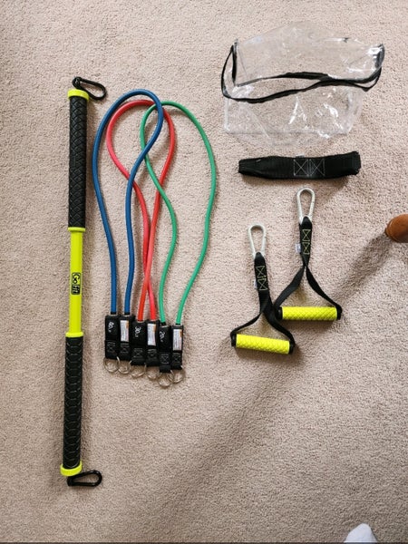 GoFit Resist-a-Bar Workout Bar Resistance Bands Handles Barely Used