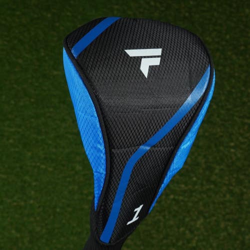 TOP FLITE XL 24 DRIVER HEADCOVER BLACK / BLUE ~ LOOK!!
