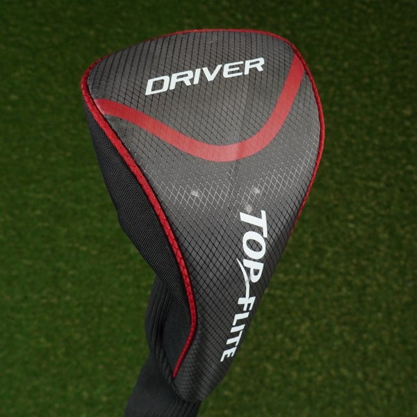 TOP FLITE DRIVER HEADCOVER BLACK / GRAY / RED ~ LOOK!!