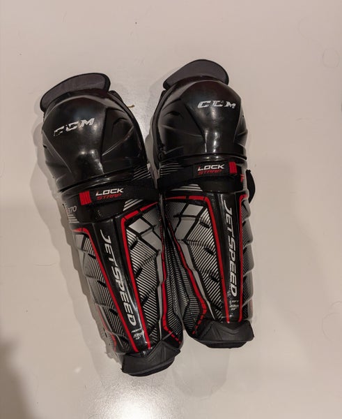 Senior CCM JetSpeed FT370 13" Shin Pads (Used)