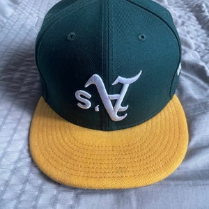 Oakland Athletics New Era Fitted Hat Upside Down Exclusive Rare HTF