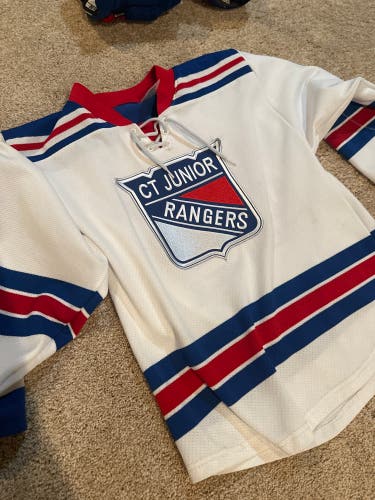 White Medium Boys AXE Jersey (Used)