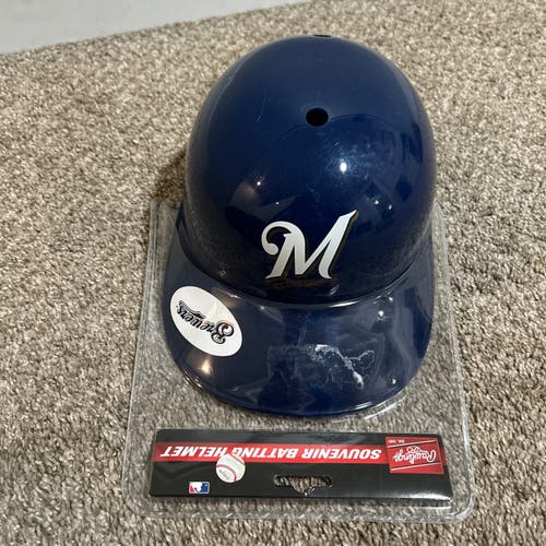 Milwaukee Brewers Plastic Souvenir Batting Helmet MLB Baseball Rawlings NEW