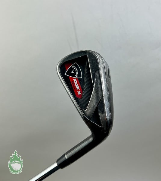 Used Right Handed Callaway RAZR X Black 7 Iron M-10 XP Uniflex Steel Golf Club