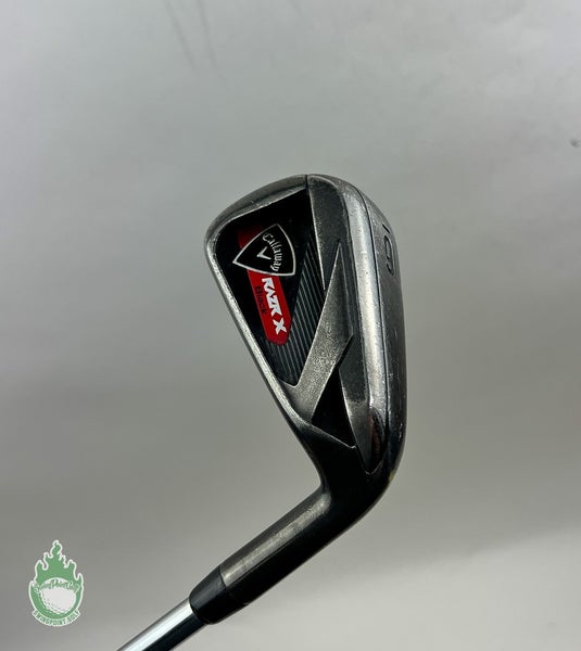 Used Right Handed Callaway RAZR X Black 6 Iron M-10 XP Uniflex Steel Golf Club