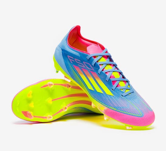 Adidas F50 Pro FG Soccer Cleats Solar Energy Blue Pink Men’s Size 8 New No Box