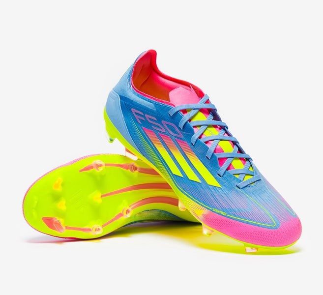 Adidas F50 Pro FG Soccer Cleats Solar Energy Blue Pink Men’s Size 8 New No Box