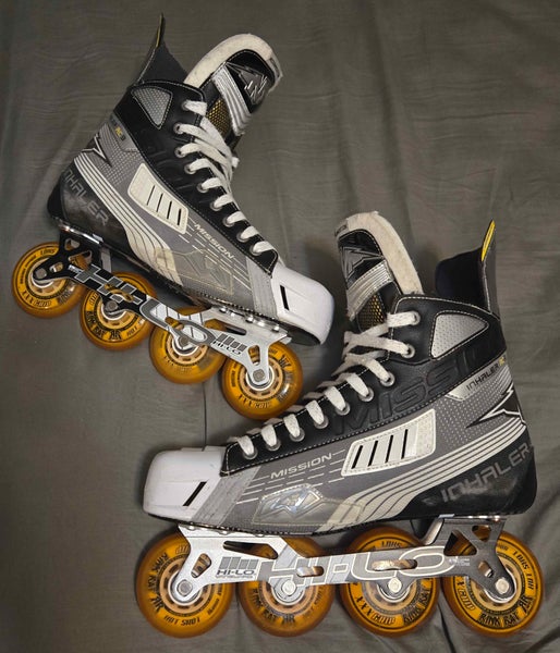 Mission Inhaler AC3s Size 12D (US Men's 13.5) Roller Hockey Skates