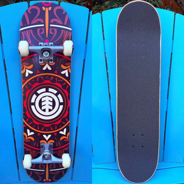 Element Skateboards - “Tecuala” Mandala Complete Skateboard 7.75” - Barely Used