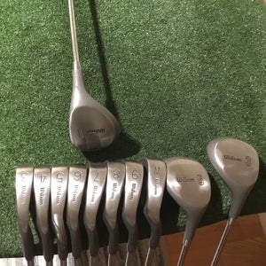 Wilson K-28 Tour Model Full Set (D, 3W, 5W, 3-PW) Regular Steel Shafts *VGC*