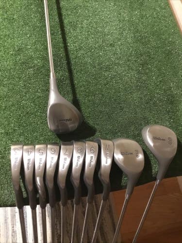 Wilson K-28 Tour Model Full Set (D, 3W, 5W, 3-PW) Regular Steel Shafts *VGC*