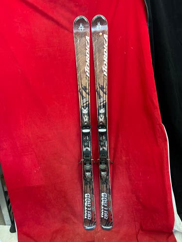 Skis: Nordica 170 cm All Mountain Skis With Bindings (Used)