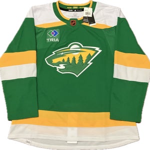 NWT Minnesota Wild Blank Reverse Retro 2.0 Adidas NHL Hockey Jersey Size 54