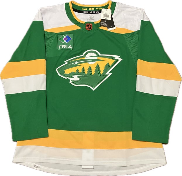 NWT Minnesota Wild Blank Reverse Retro 2.0 Adidas NHL Hockey Jersey Size 54
