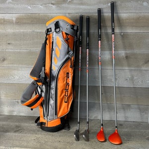 Cobra Junior Go Time Youth 57-63" Golf Set Right Handed 7 9 Hybrid Driver Bag