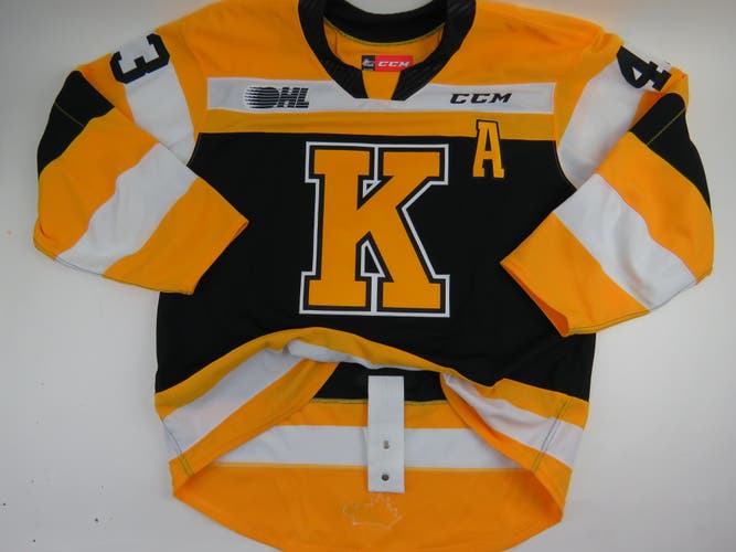 CCM Kingston Frontenacs OHL Pro Stock Game Worn Hockey Jersey #43 MURRAY Size 56