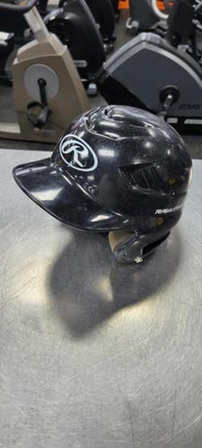 Used Rawlings 6 1/4 - 6 7/8 Batting Helmet No Mask Black One Size 11497-S000153870