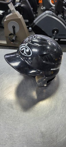 Used Rawlings 6 1/4 - 6 7/8 Batting Helmet No Mask Black One Size 11497-S000153870