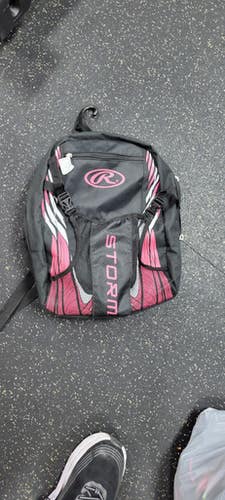 Used Rawlings BACKPACK BB/SB Player Backpack Black 11497-S000153869