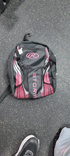 Used Rawlings BACKPACK BB/SB Player Backpack Black 11497-S000153869