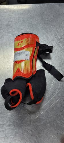 Used Champro Soccer Shin Guards Junior Orange MD 11497-S000153857