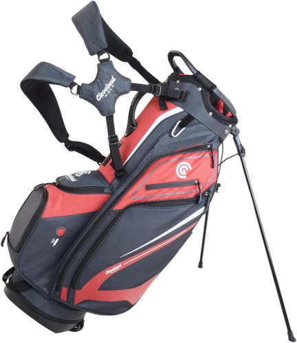 NEW Cleveland Golf CG Lightweight Red/Charcoal 14-Way Top Golf Stand Bag