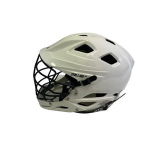 Used STX Stallion 100 M/L White Lacrosse Helmet 11692-S000144265
