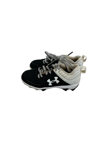 Used Under Armour LEADOFF BB/SB Cleats Black And White Junior 03 11692-S000143676